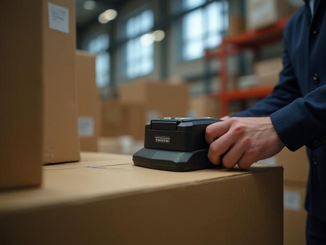 Staff handling cargo with precision